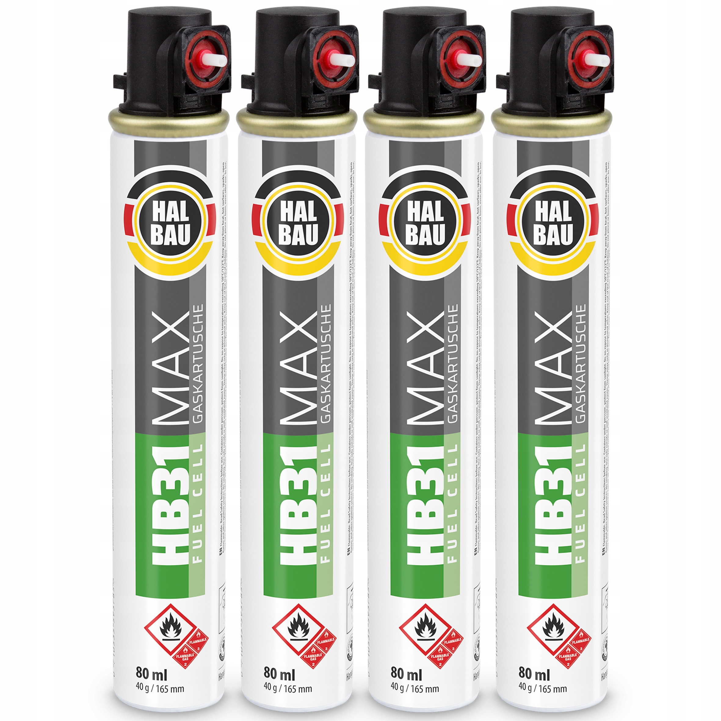 

Gaz do Gwoździarek Gazowych 4 szt 80ml 40g HB31R