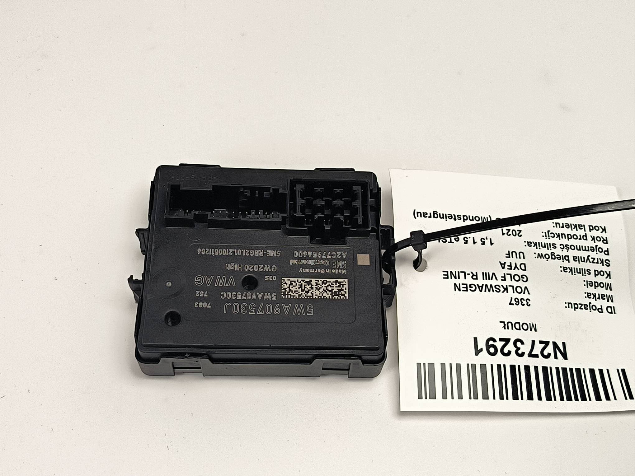 module 5WA907530J GATEWAY VOLKSWAGEN GOLF VIII R-LINE