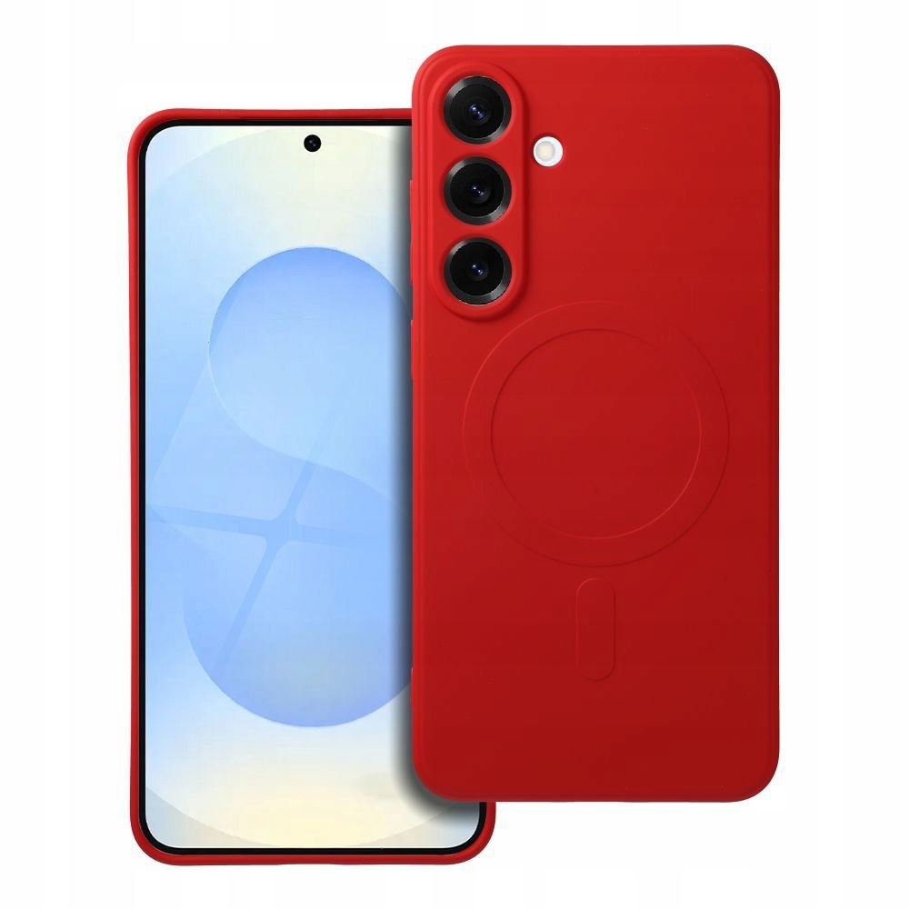 Oem Futerał do Samsung S25 Plus Silicone Mag Cover zgodny z MagSafe czerwon