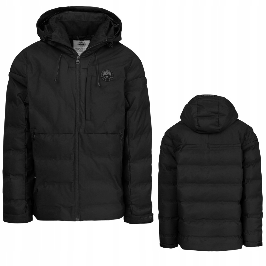 Pitbull Pánská Zimní Bunda Stanford Quilted Hooded Jacket Black S