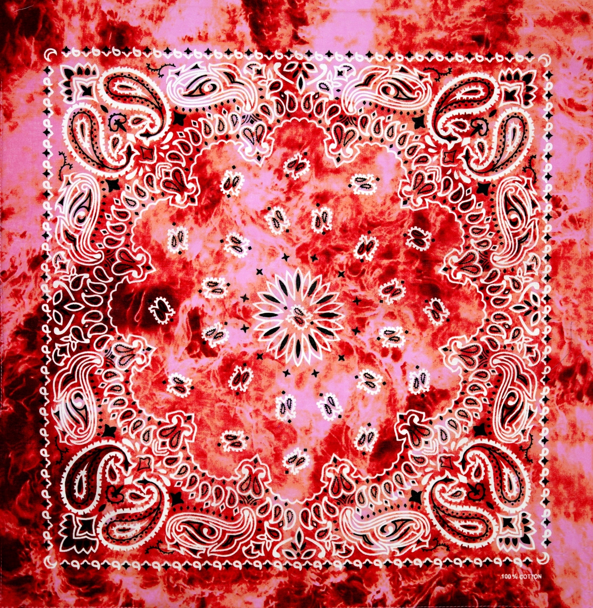 

Bandama bandamka bandana czerwona ombre chusta