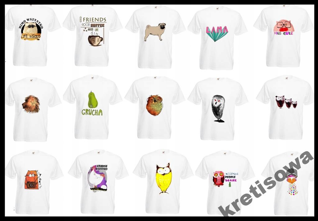 

Śmieszne Koszulki Jamnik Koty Sowy Lew Szop k8g