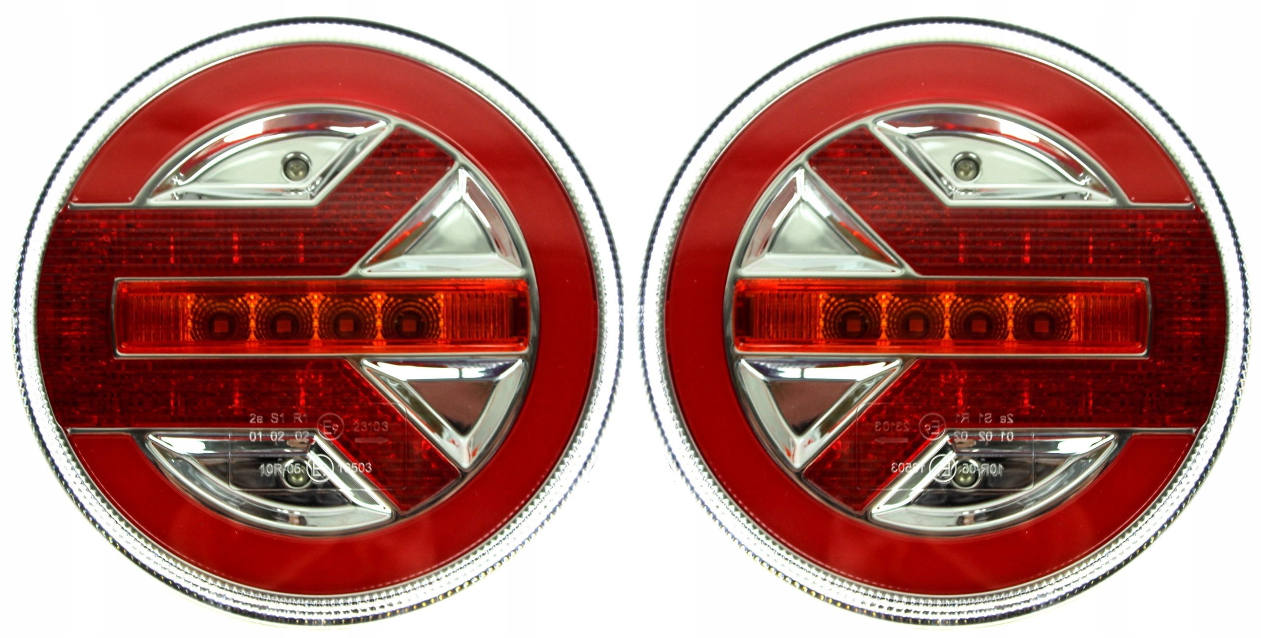 

Lampa Tylna Zespolona Led Okrągła Neon 12/24V Para