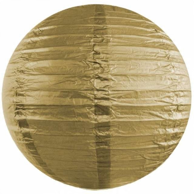 

dekoracja wisząca Kula lampion 25 cm Złoty wesele