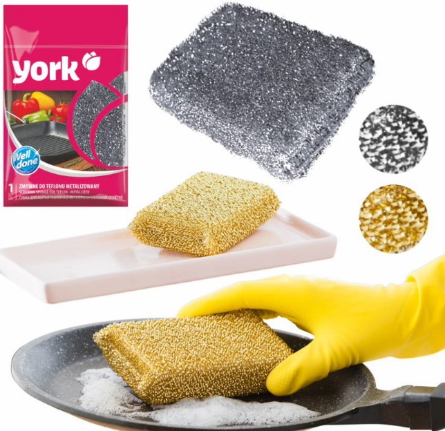 

Zmywak do teflonu metalizowany 1szt teflon York