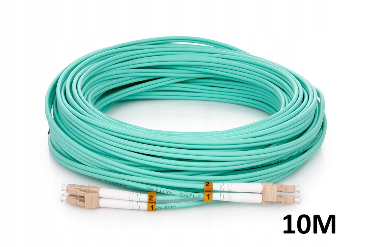 Patchcord światłowodowy SILVER LC/UPC-LC/UPC MM OM3 DUPLEX 10M 3.0mm LSZH