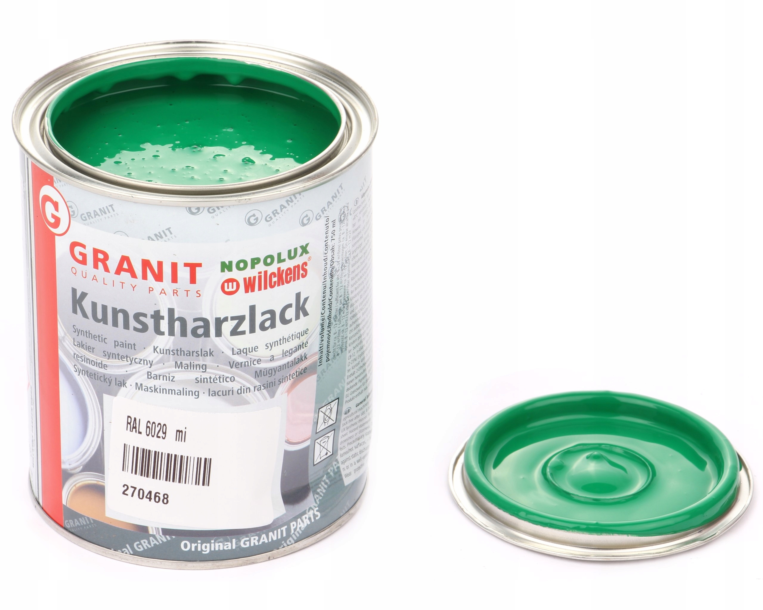 lak, barva strojů Ral 6029 2,5l Wilckens Granit