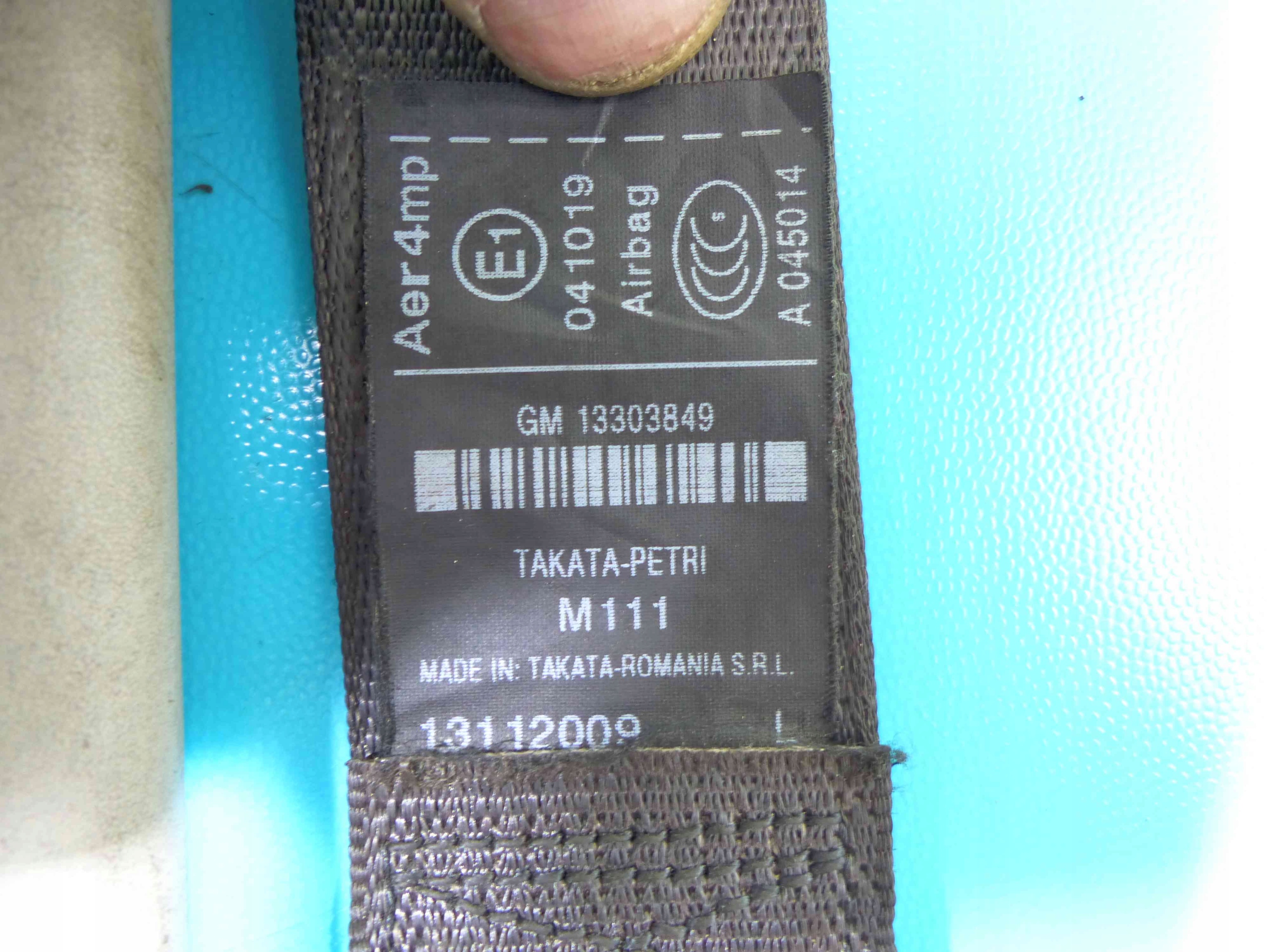 ремень безопасности перед левый opel INSIGNIA A англия