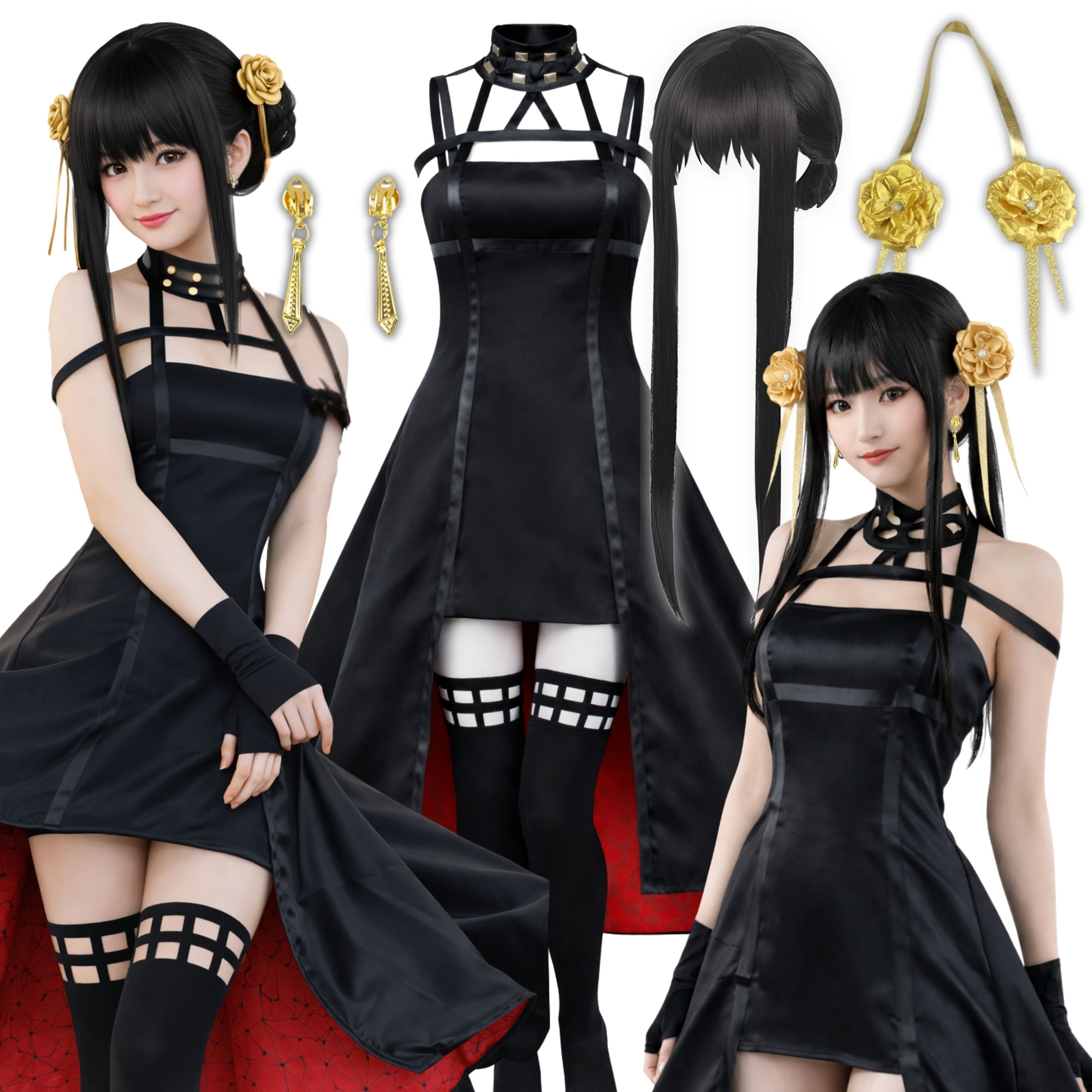 Kostým Yor Forger Anime Cosplay Kostým Bojovnice Paruka 152 158 Xs S