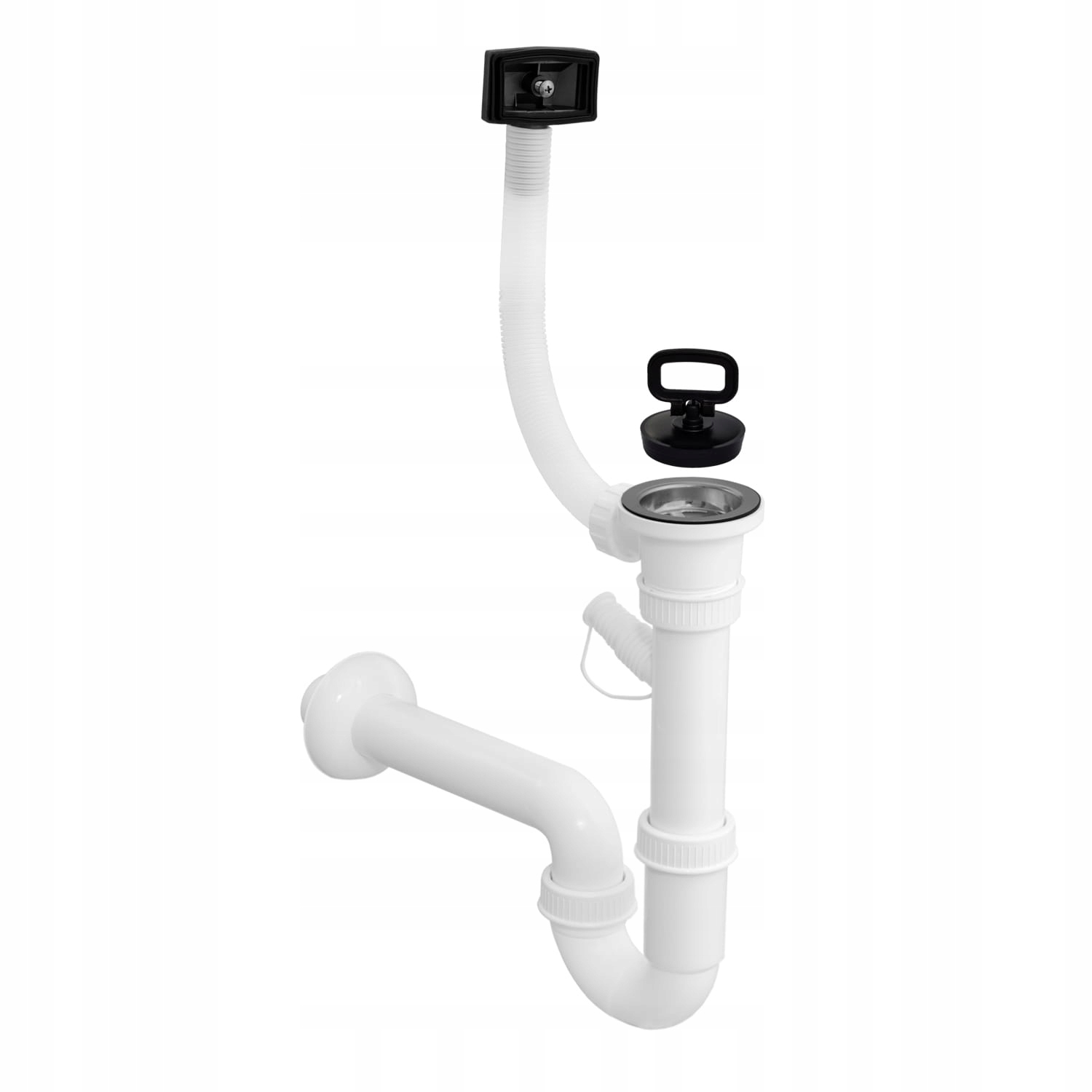 SYFON DO ZLEWU ZLEWOZMYWAKA 1-KOMOROWEGO STALOWY