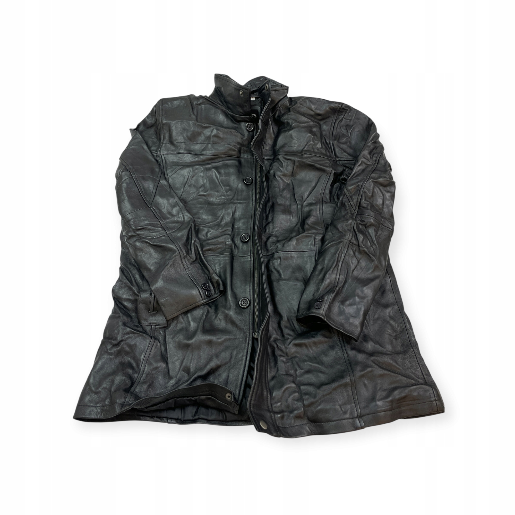 Pánský kožený kabát Real Leather XXL