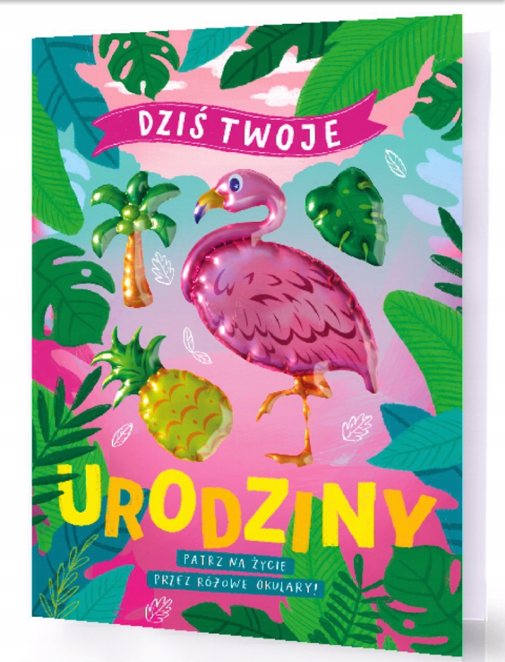 

Kartka Urodzinowa Dla Dziecka Flaming XXL 34 CM