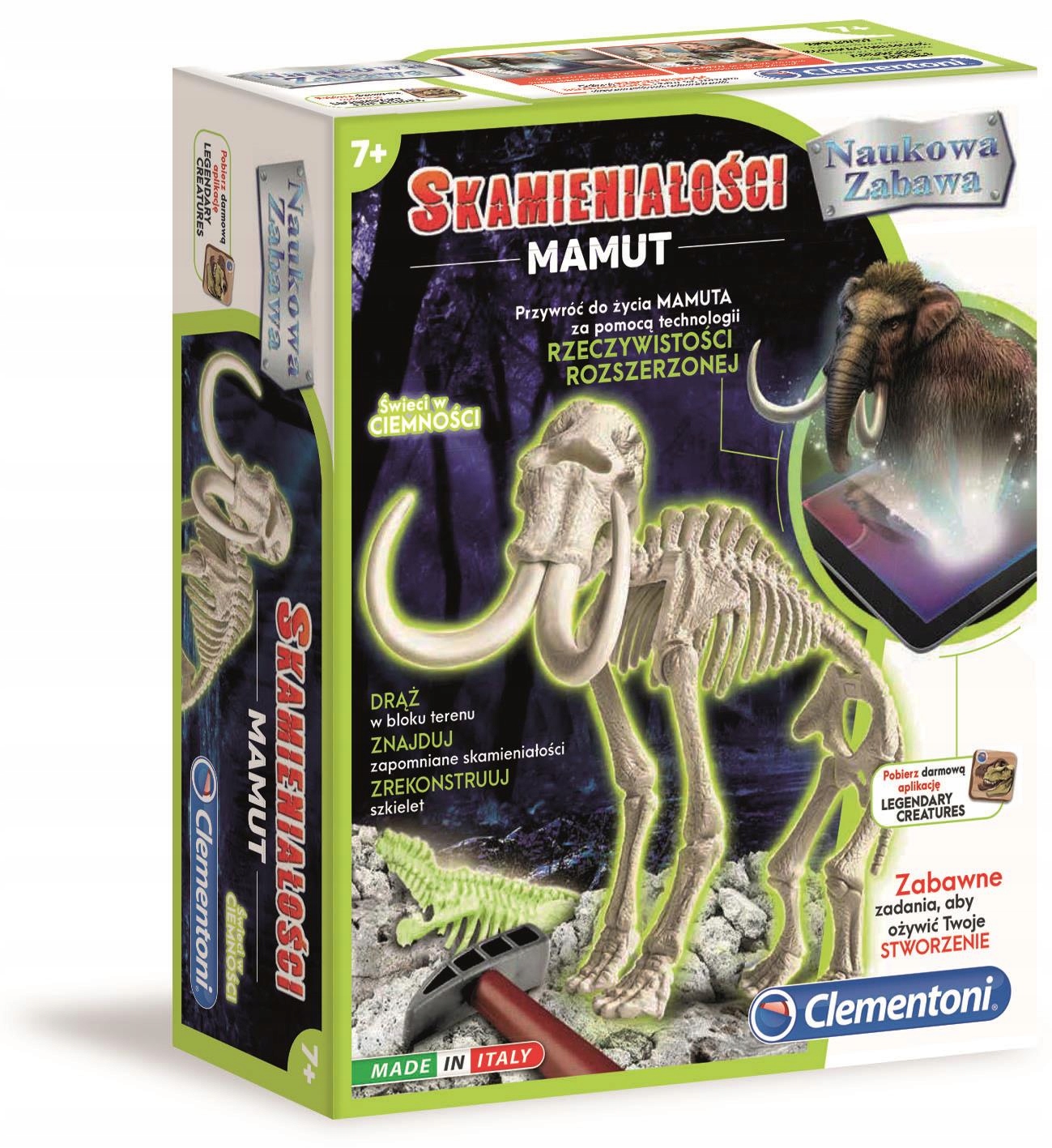 

Skamieniałości Mamut fluo 60890 Clementoni