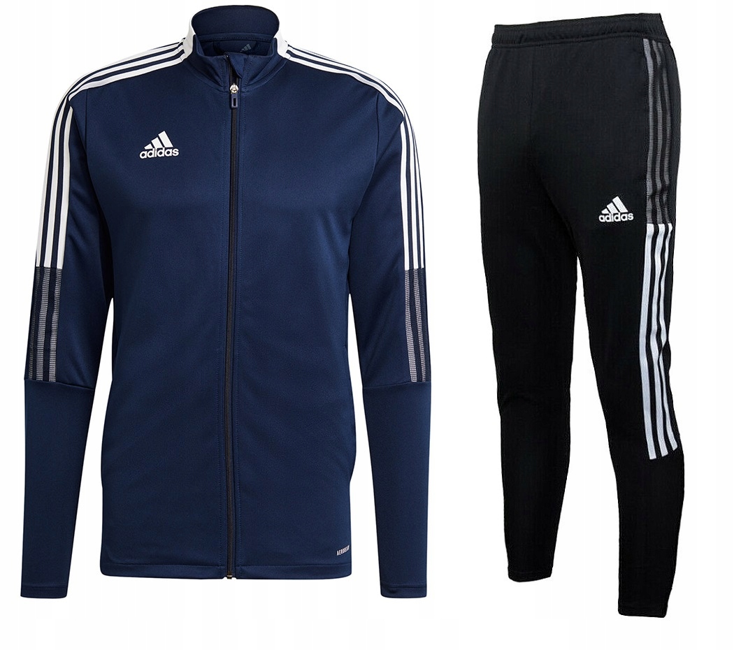 

Adidas Dres Komplet Męski Spodnie Bluza Tiro 21 S