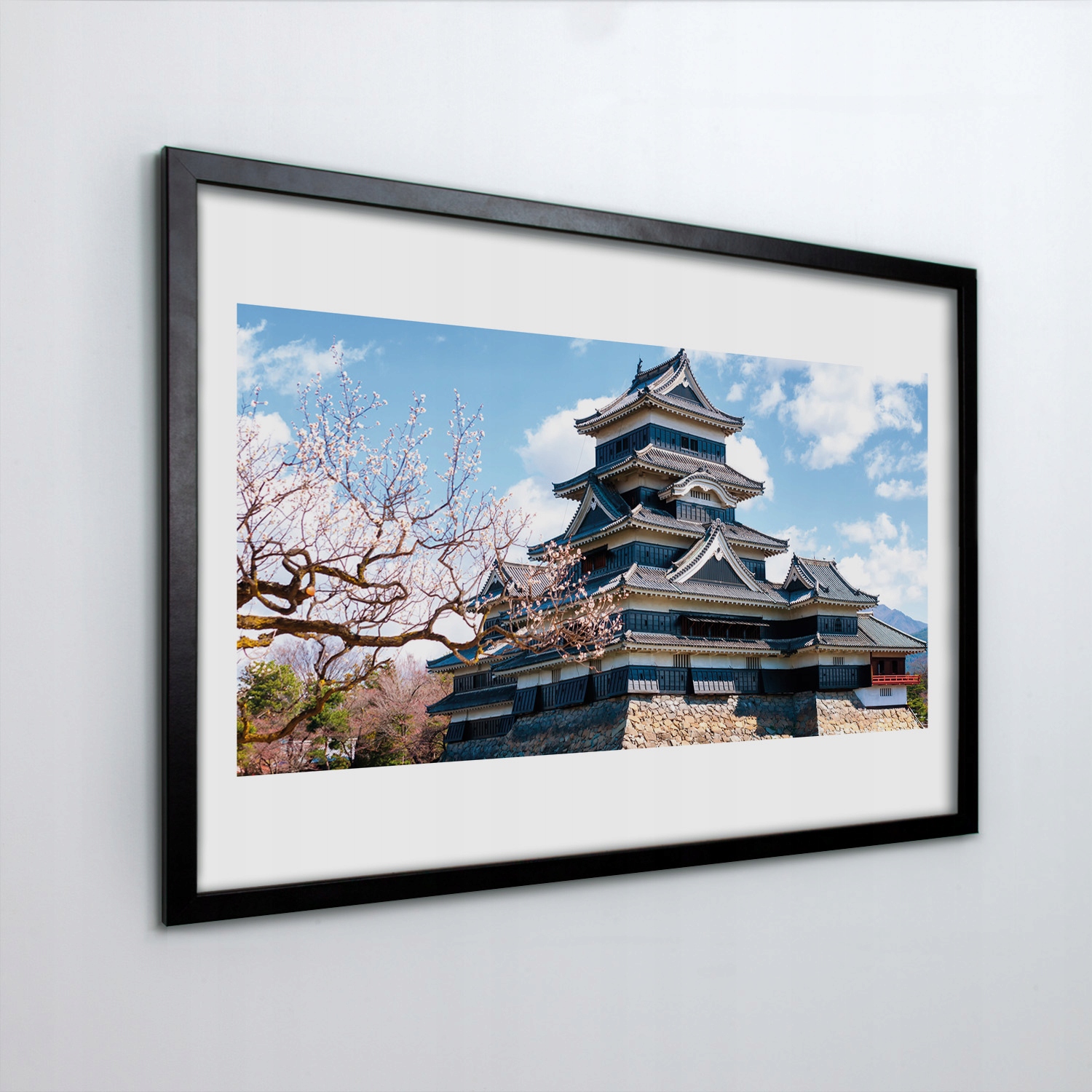 Moderní fotoobraz v rámu Zámek Japonsko 60x40