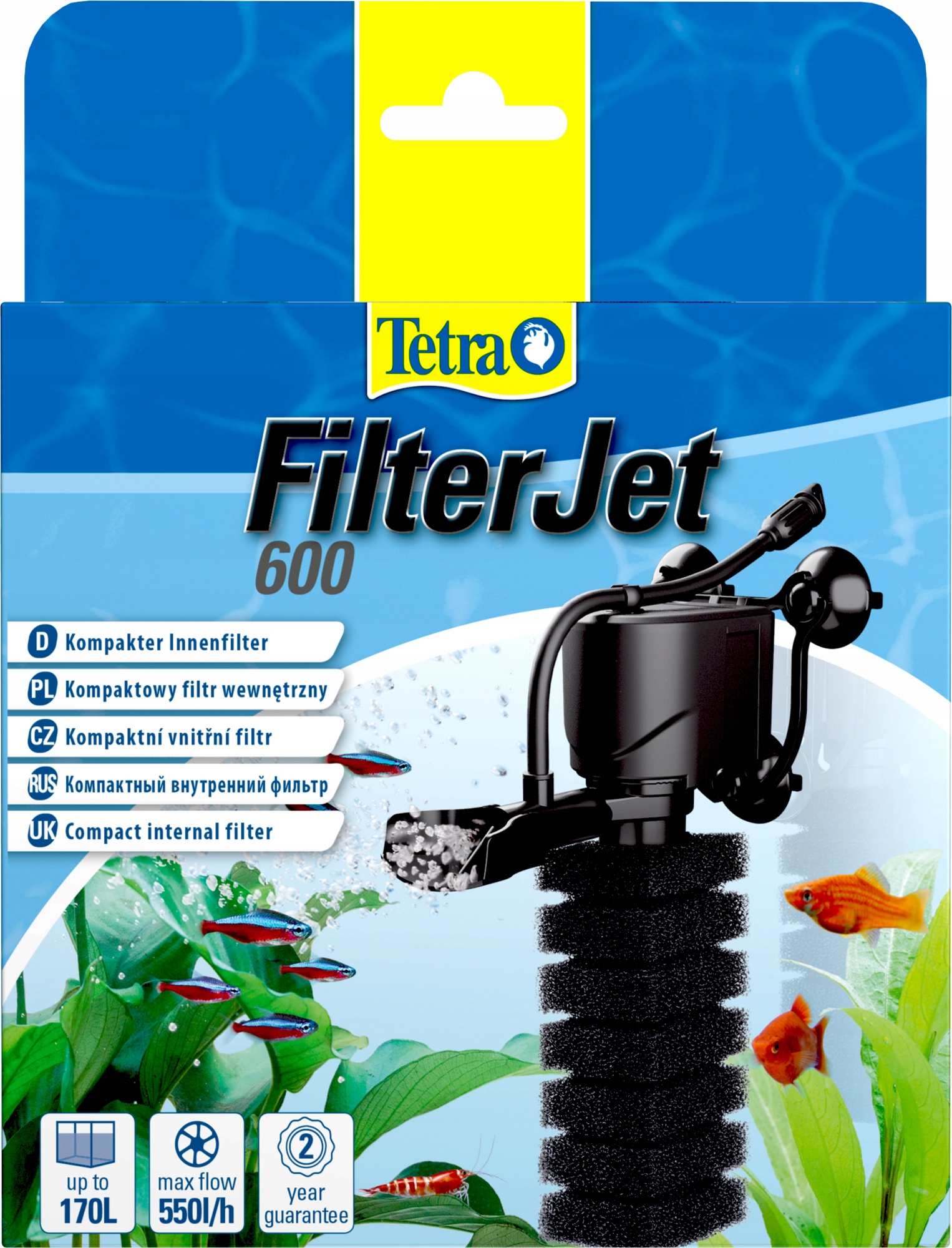 

Tetra FilterJet 600 filtr wewnętrzny do akwarium
