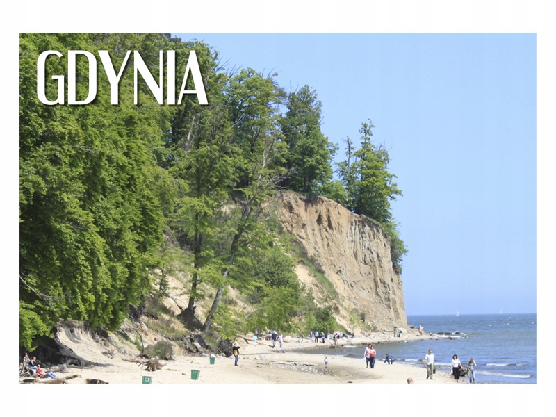 

Gdynia - Klif - Plaża - Magnes na lodówkę