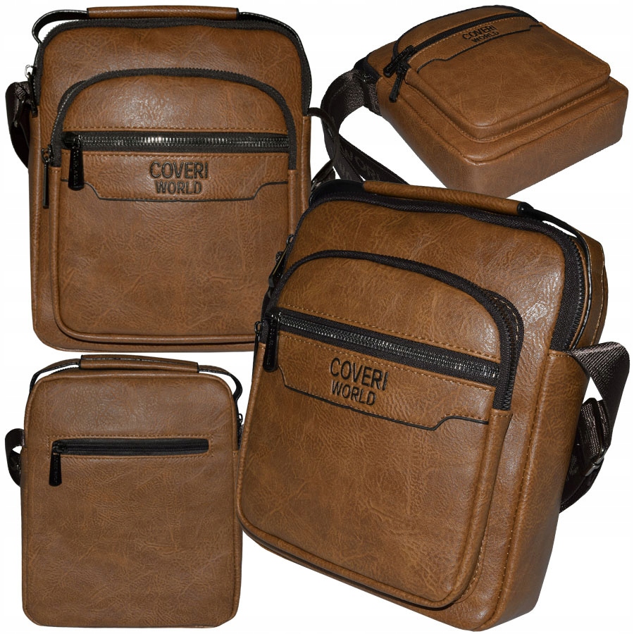 Pánská taška přes rameno Coveri CW6230_KHAKI Světle hnědá