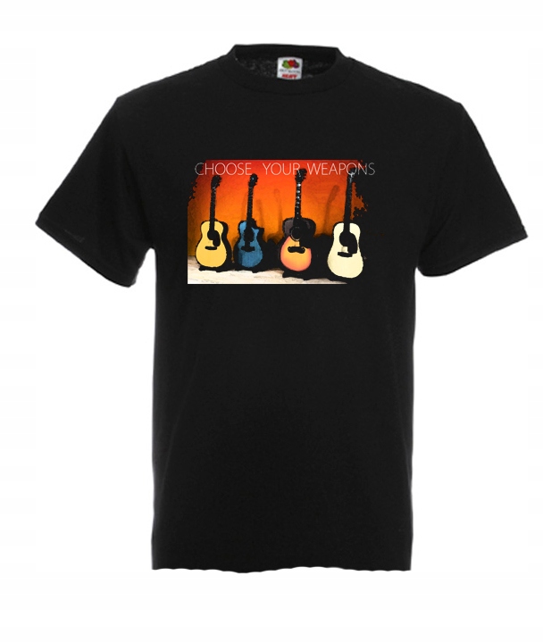 

L Koszulka Męska Gitara Gitarzysta Muzyczna