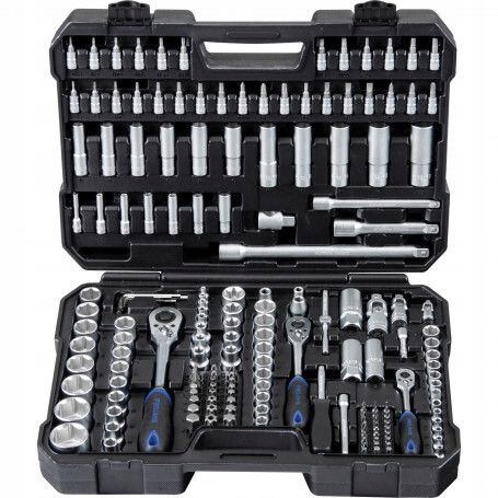 Projahn gola sada 1/4"-3/8"-1/2", 182ks, račňa 72z, Profi 8664.24
