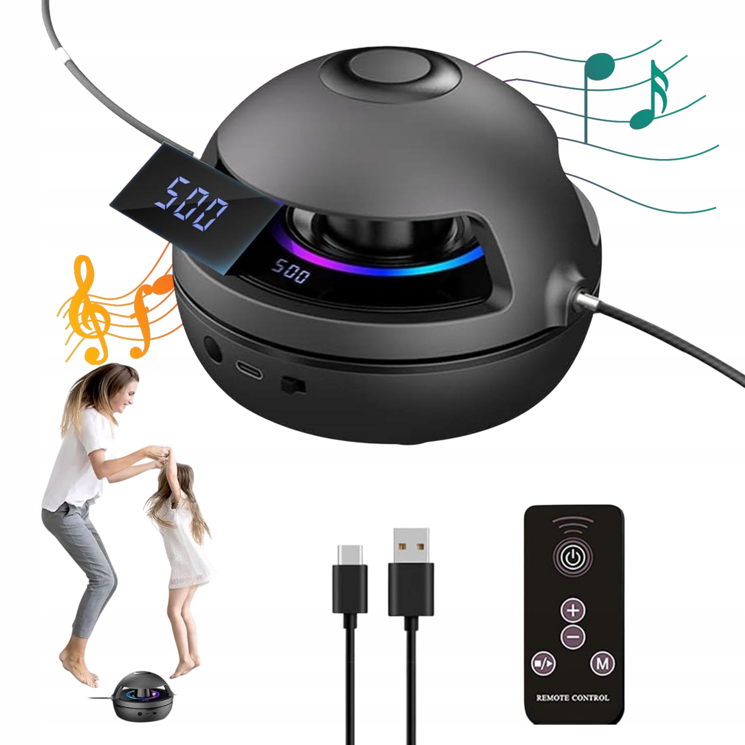 Inteligentna Maszyna Do Skakania Na Skakance Led Bluetooth 10 Prędkości
