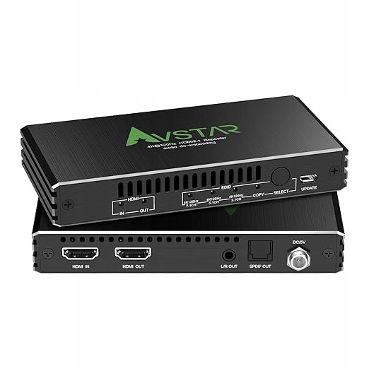 Hdmi 2.1 4K@120Hz zvukový extraktor Avstar