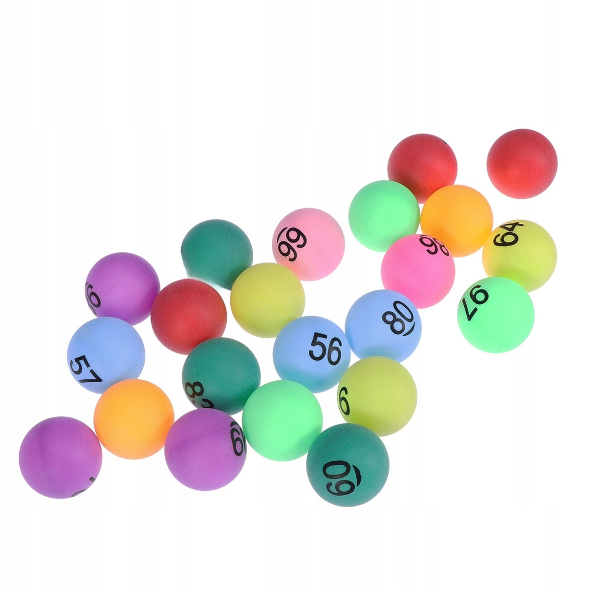 PIŁKI Z NUMEREM LOTERII Z NADRUKIEM PONG