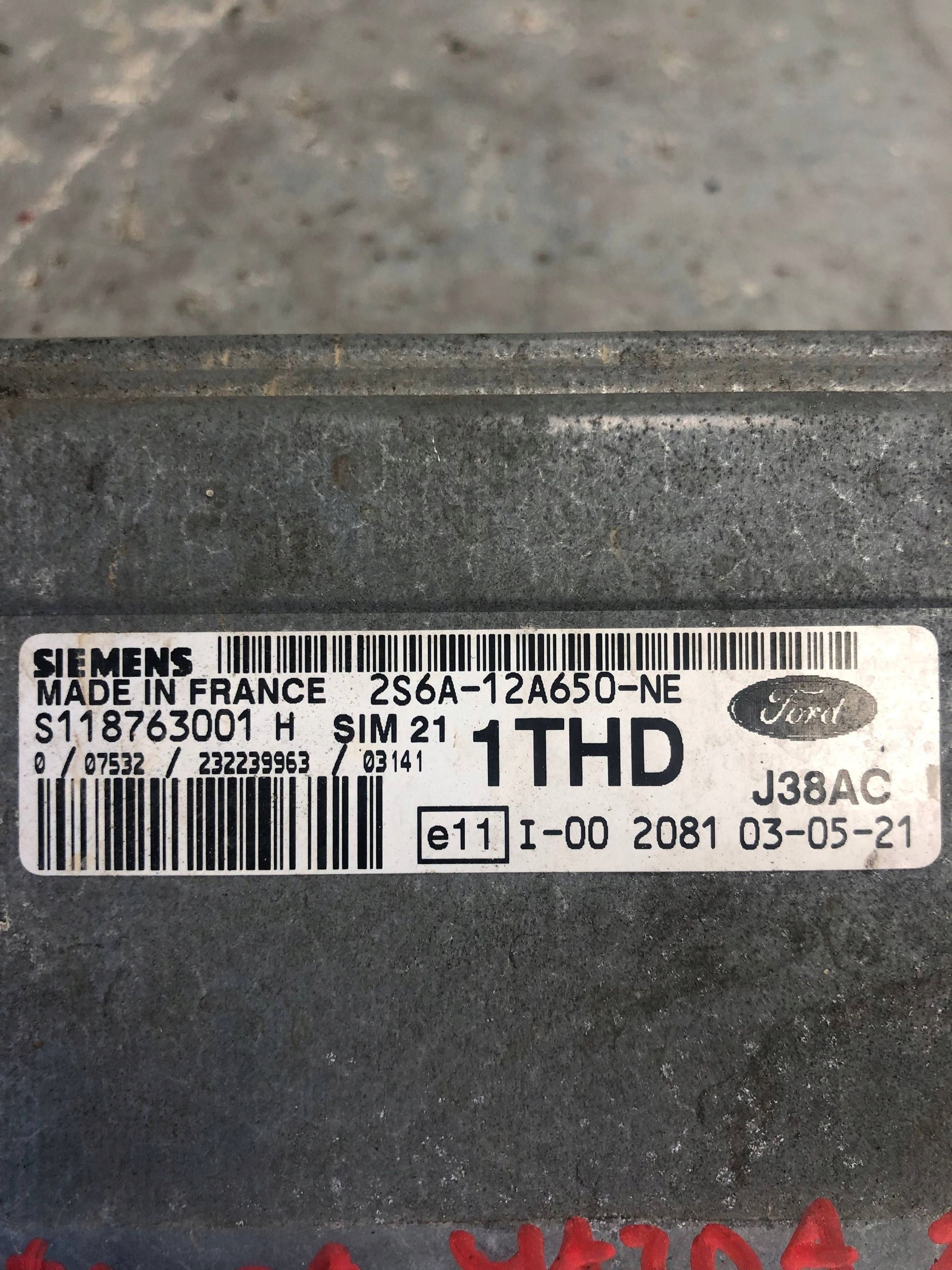 Computer DES MOTORS MAZDA 2 DY 2S6A-12A650-NE