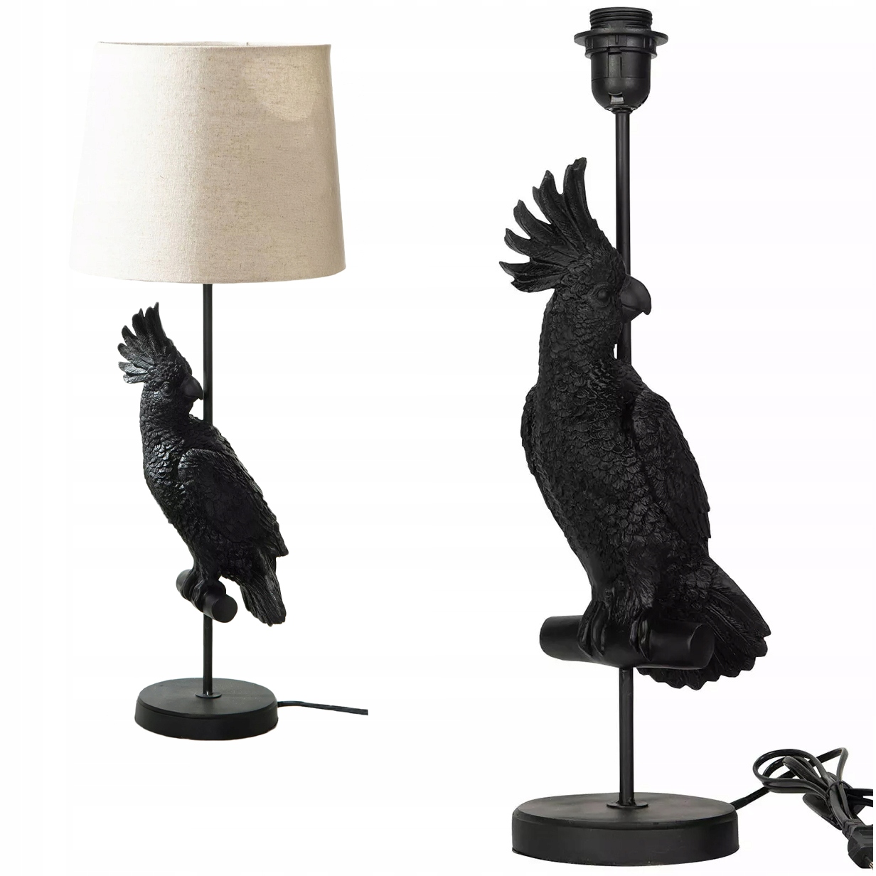 Stolová Lampa Papagájová Nočná E27 50cm vták dekoratívna ozdoba
