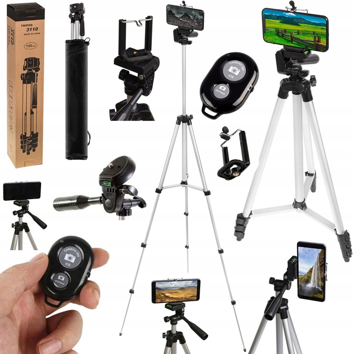 

Statyw Tripod Uchwyt Na Aparat Kamer Pilot 150 CM