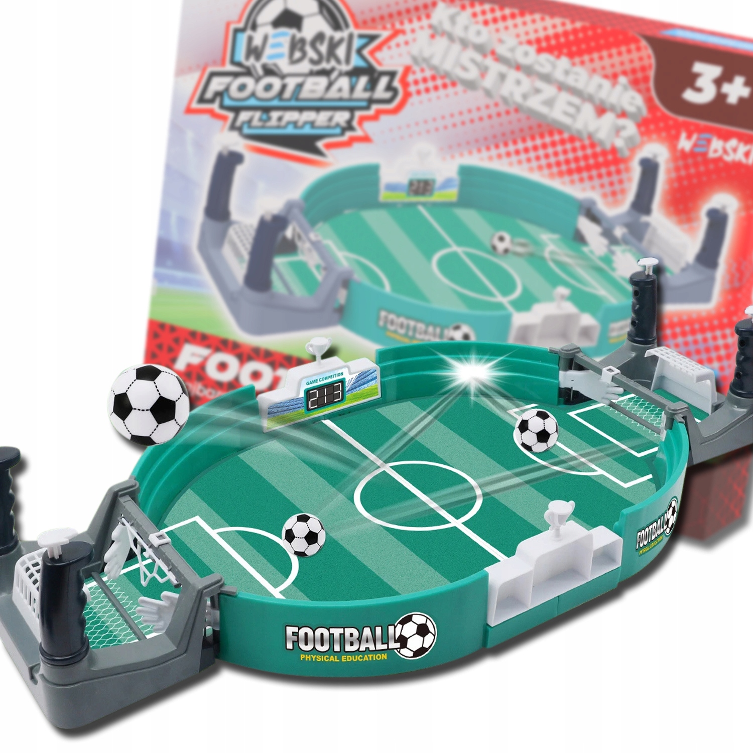 Mini Piłkarzyki Stołowe Dla Dzieci Dorosłych 2 Osoby Flipper Pinball Boisko