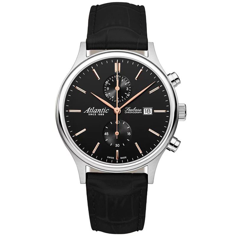 Atlantic Seabase Chronograph Classic 64452.41.61R 42mm 5ATM Safír!