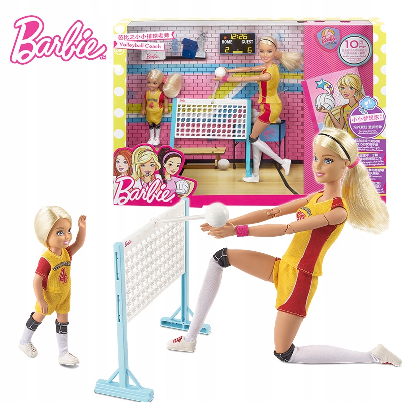 BARBIE CHELSEA TRENERKA SIATKÓWKI SIATKARKA MATTEL