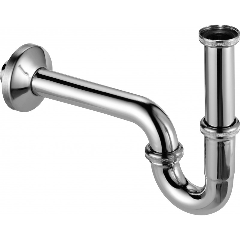 

Syfon półsyfon do bidetu rurowy metalowy chrom