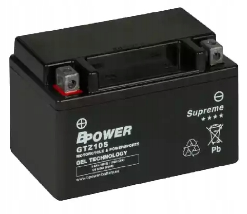 Akumulator Bpower Supreme 8,6Ah 190A 12V L+ GTZ10S Gel 150x88x93