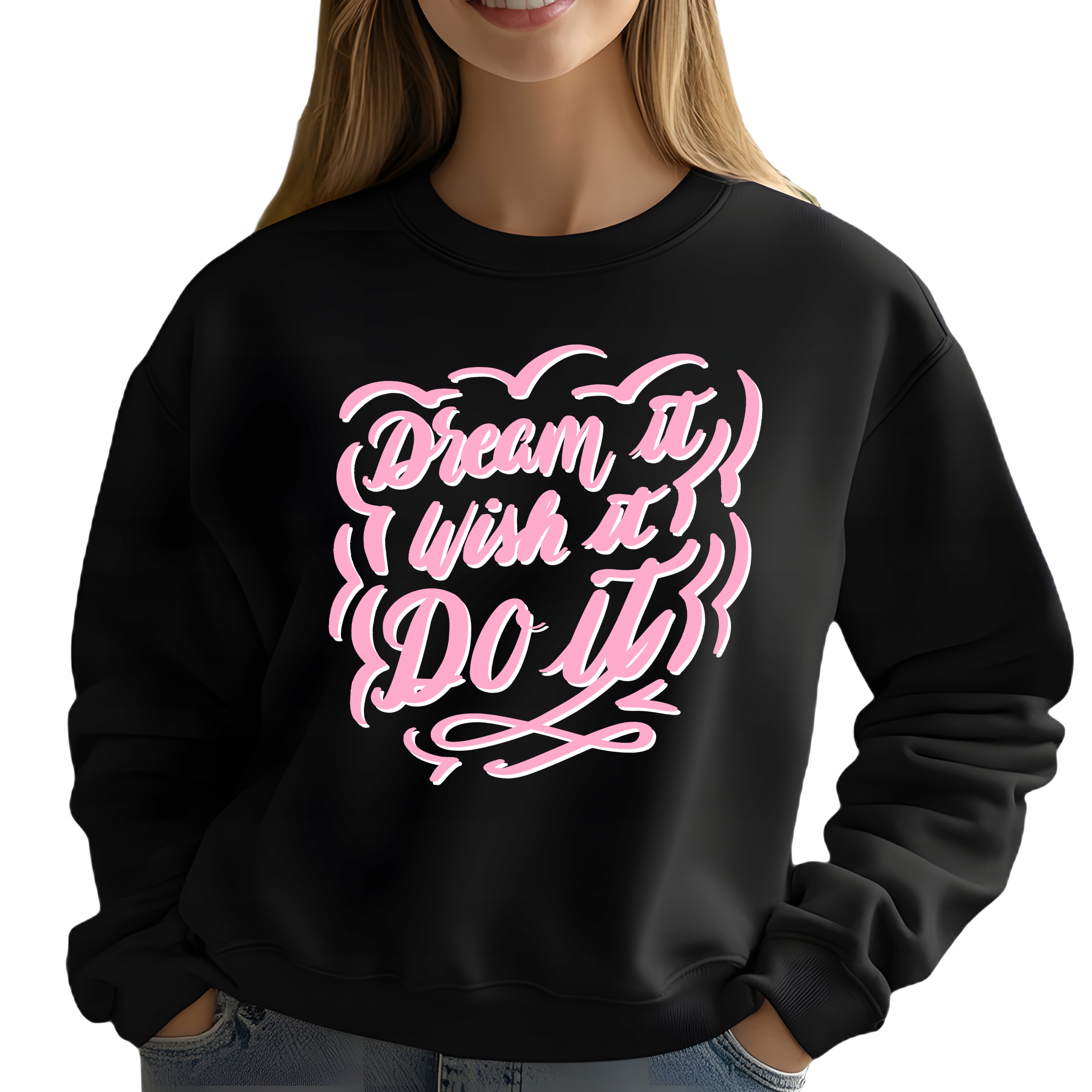 Mikina Zábavné vzory jako Dárek Černá Velikost S