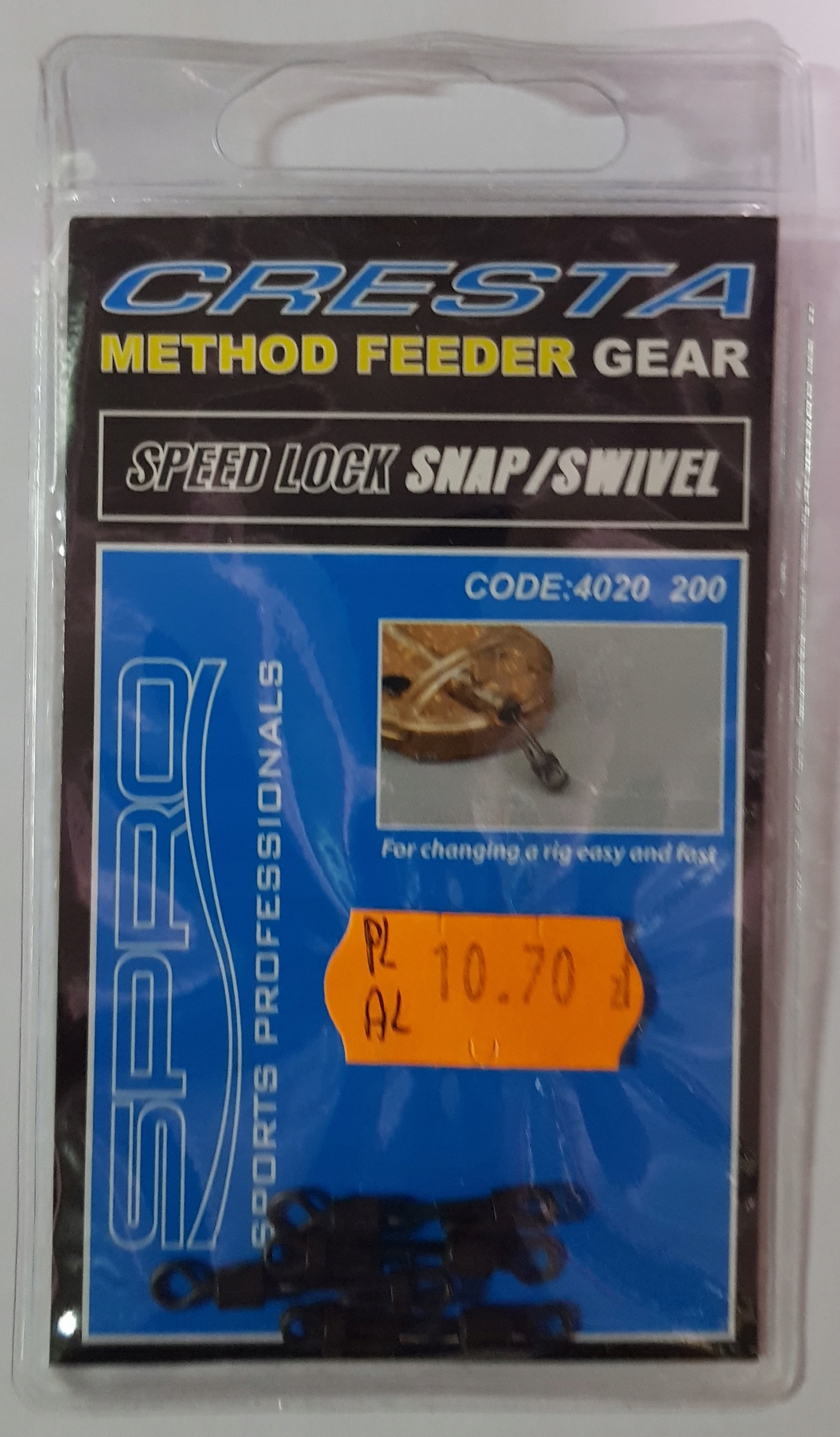Agrafka Speed Lock Snap/Swivel nr 8 Cresta