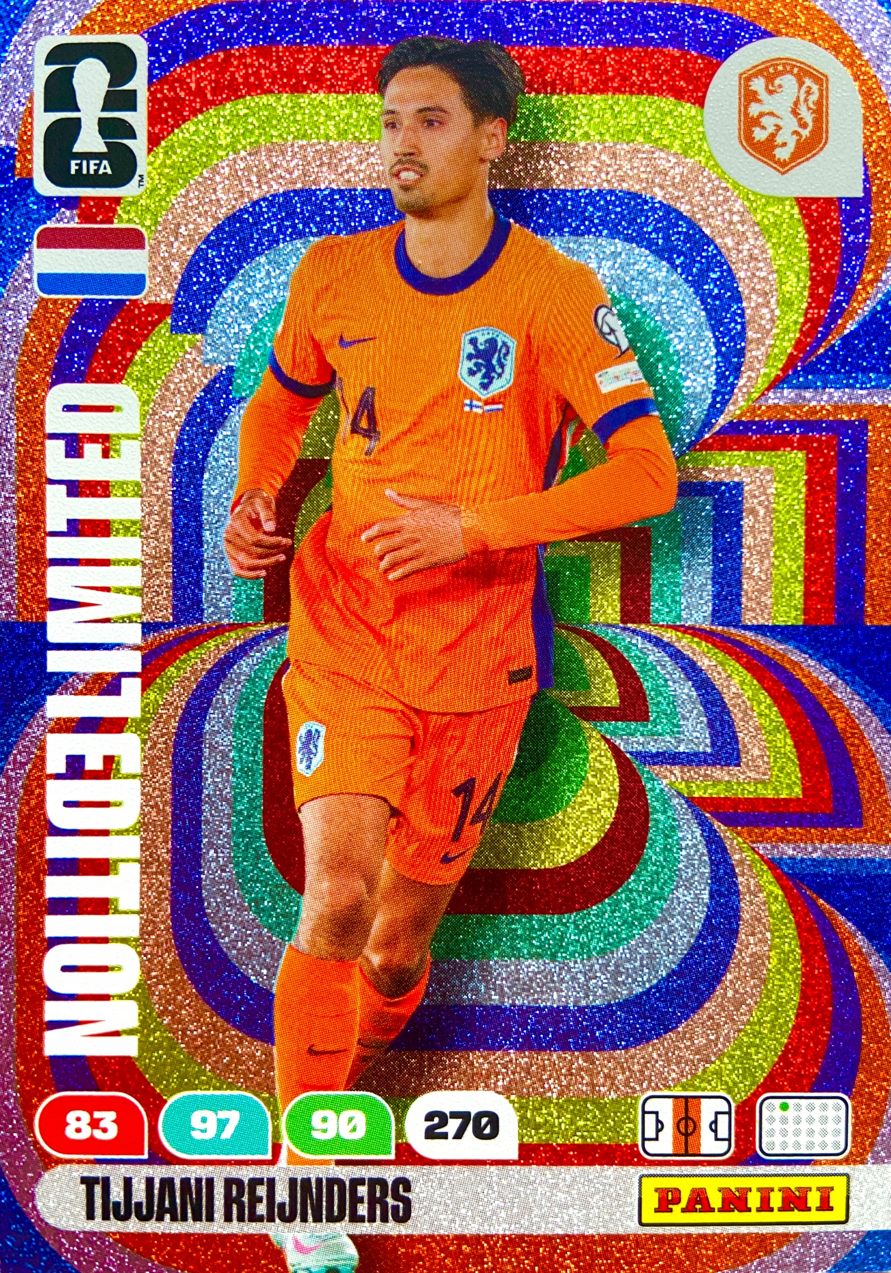 Panini Fifa World Cup 2026 karta piłkarska Limited Reijnders Holandia
