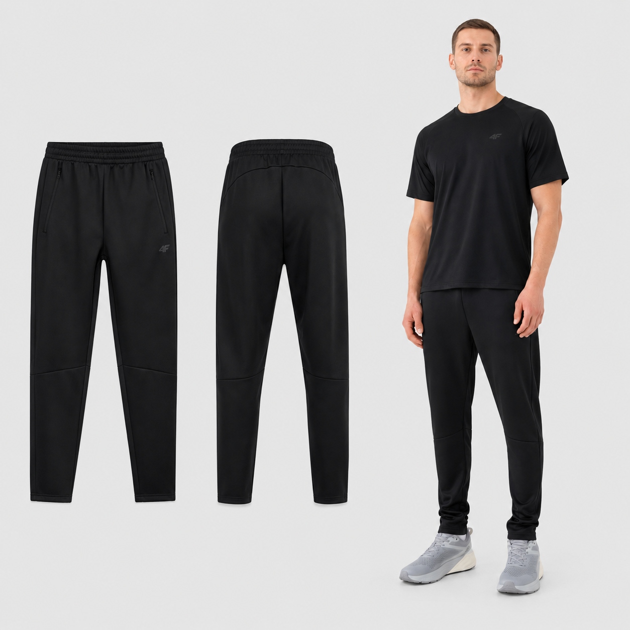 Spodnie Męskie Treningowe 4F Dresy Sportowe Szybkoschnące 3XL M1057 SS26