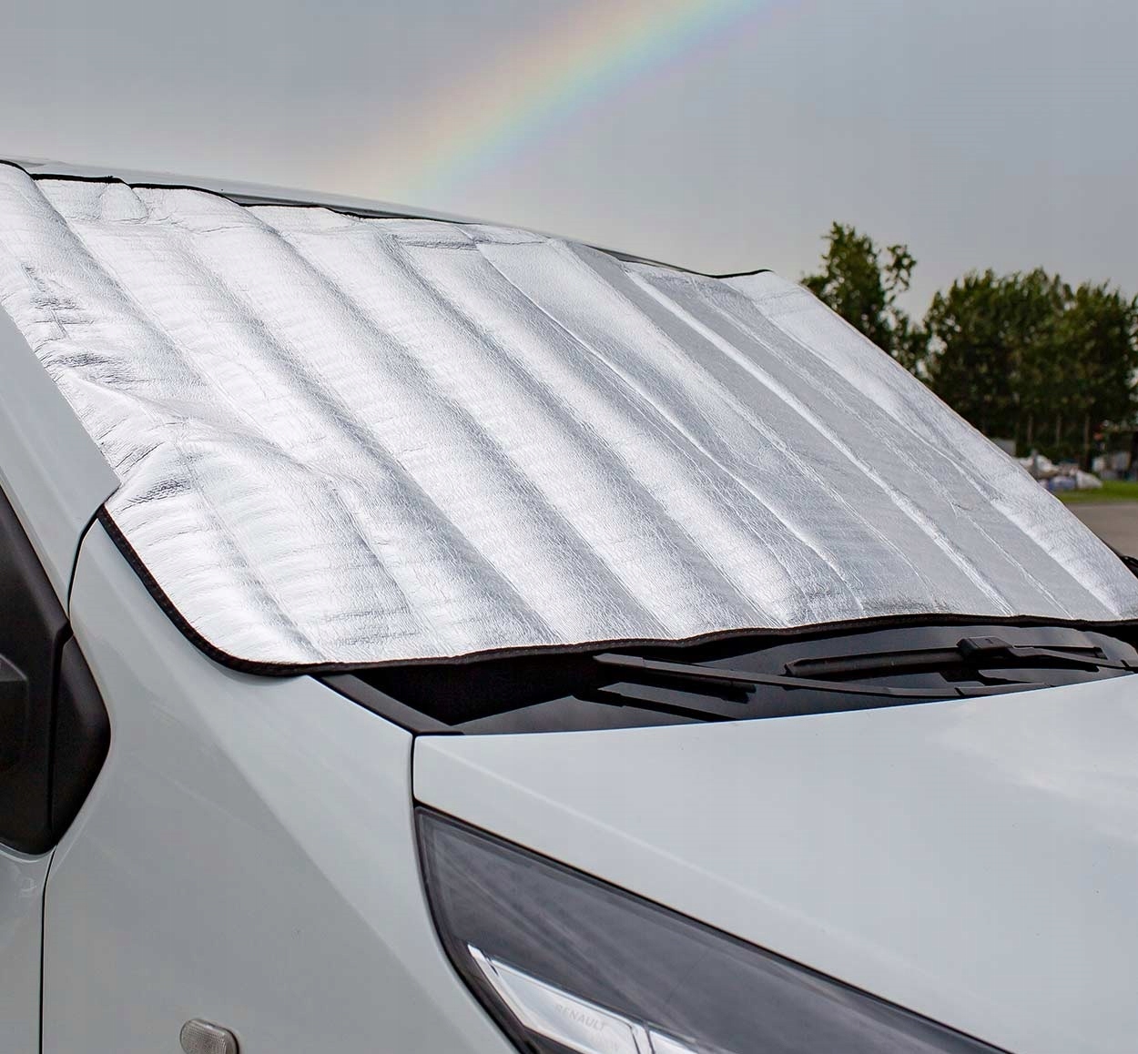 POKROWIEC MATA PRZECIWSZRONOWA PRZECIW SŁONECZNA ANTYSZRONOWA OSŁONA SZYBY