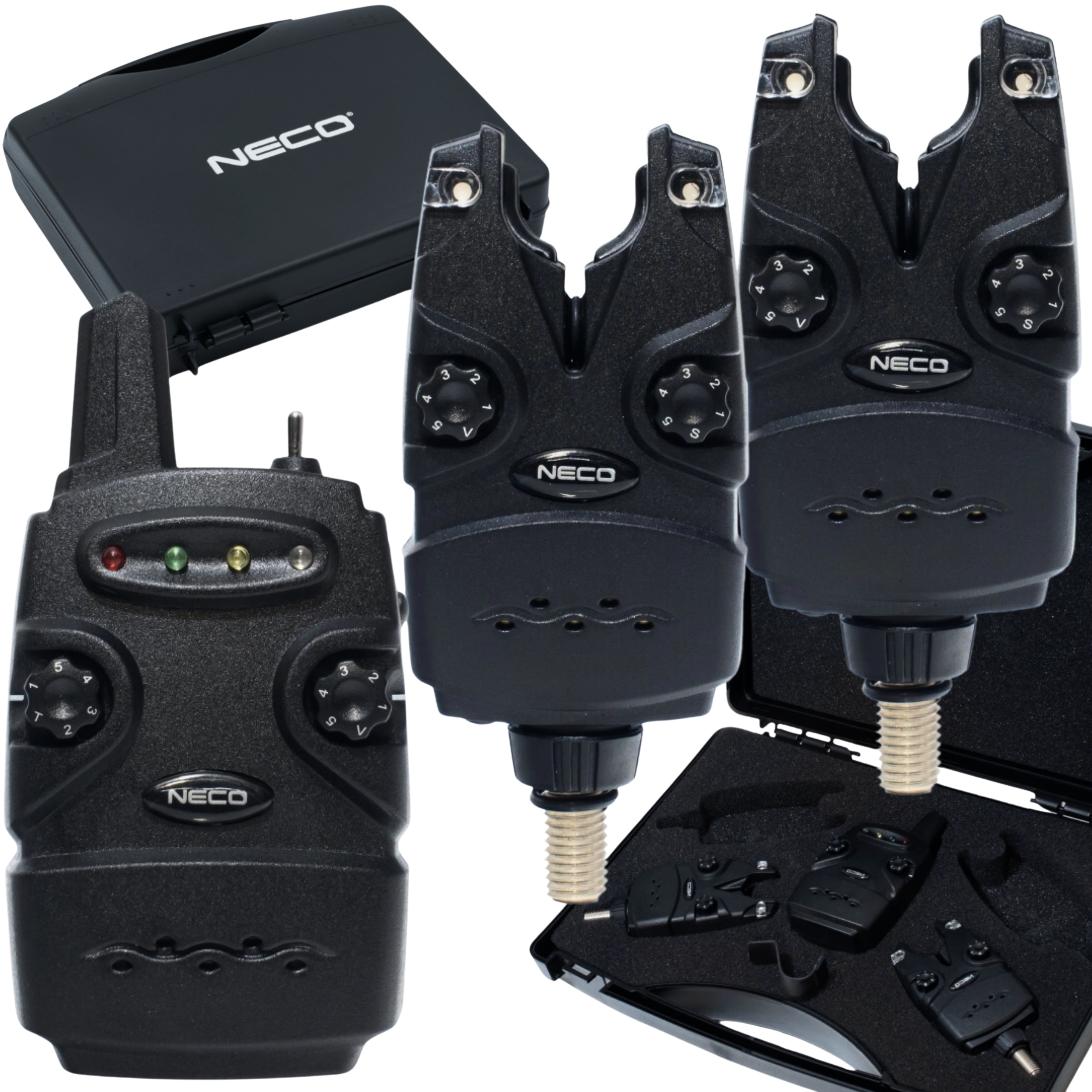 Sygnalizatory Brań 2+1 z Centralką Neco G102 – Led, Wodoszczelne, 300m