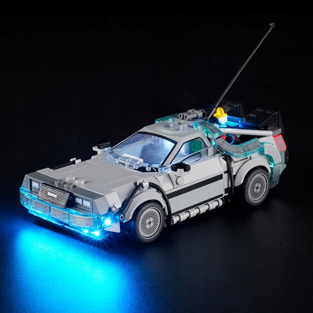 Zestaw oświetlenia do Lego Speed Champions Powrotu do przyszłości #77256