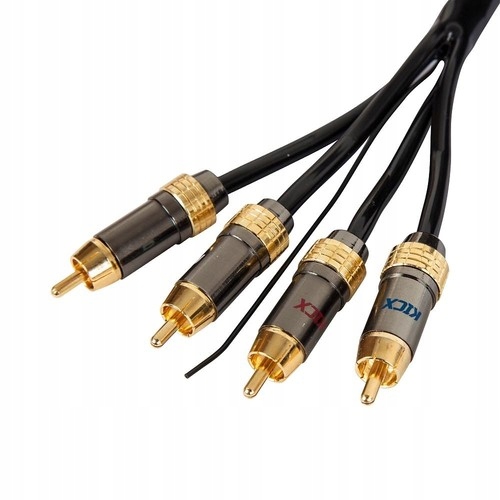 Kicx RCA06 / 4xRCA 5m 3xekranowane OFC - Premium Marka Kicx