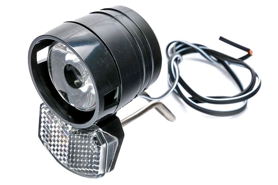 Lampa lampka rowerowa przód AXA ECOLINE 15 LED dynamo b/włącznika