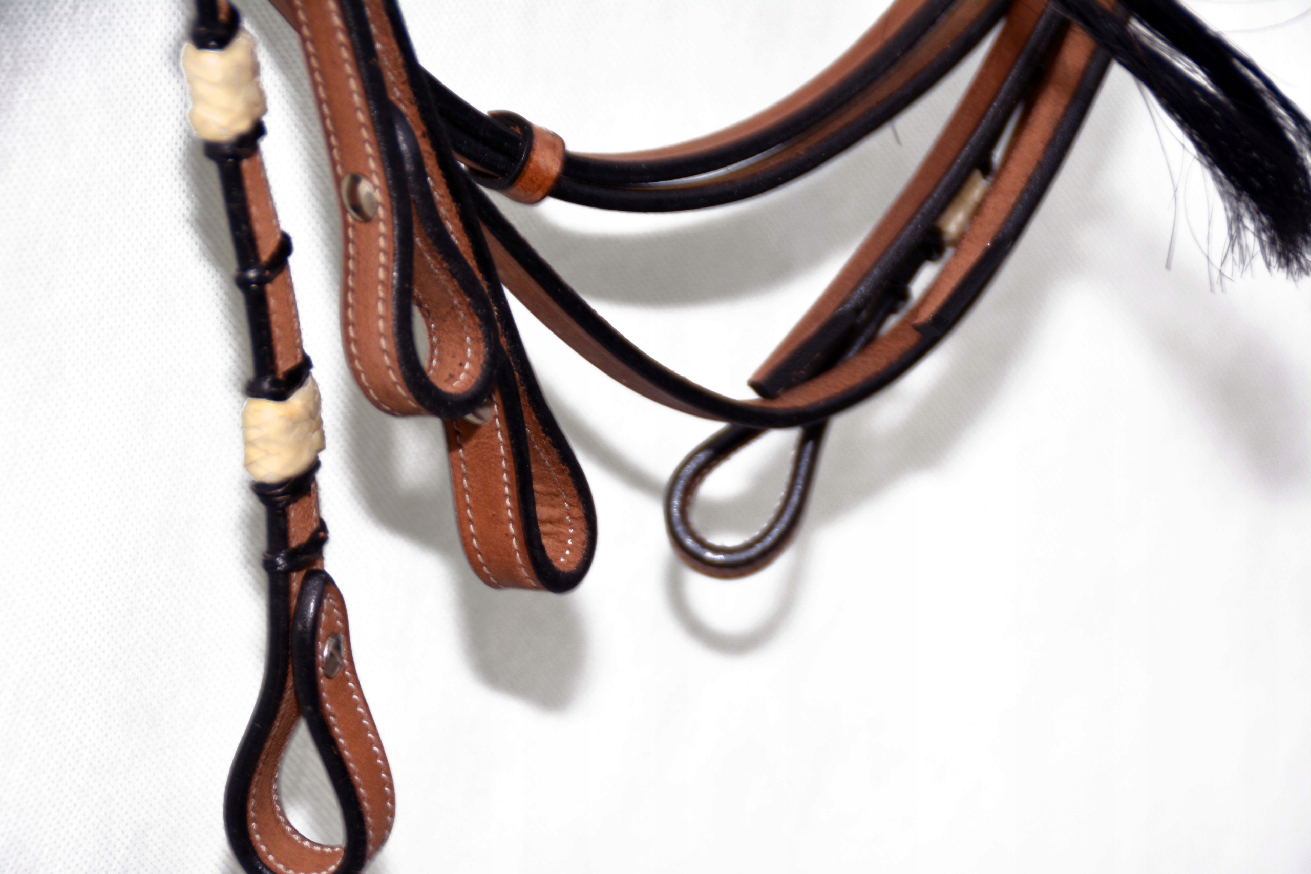 OGŁOWIE WESTERN Z USA+ WODZE ROZ. Full Kolor dominujący beże i brązy