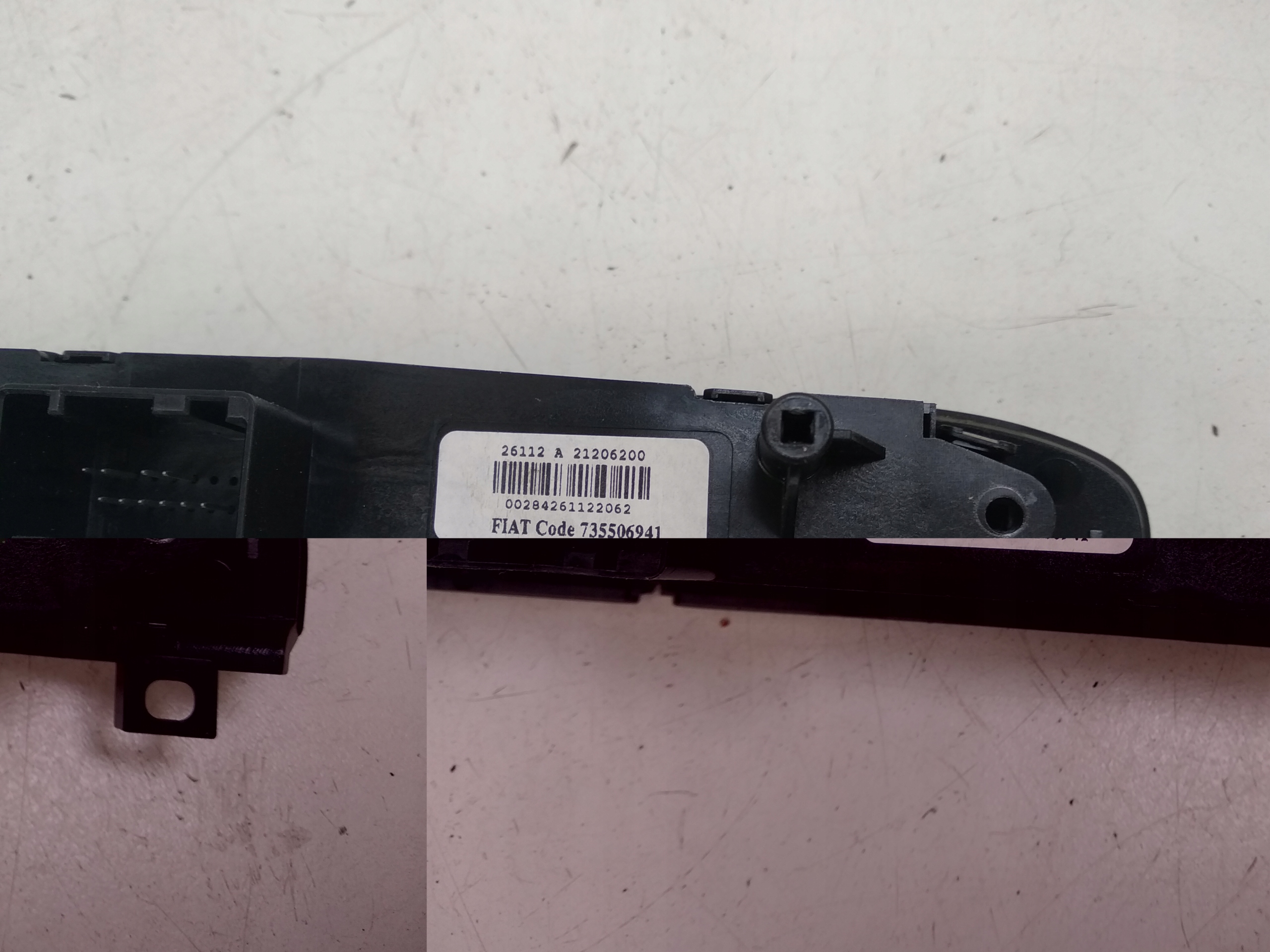 Panel des warnblickschalters 735506941 Fiat Punto EVO