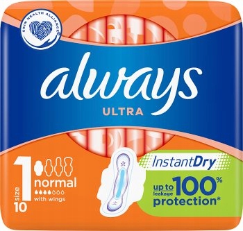 

Always Ultra Normal Plus ze skrzydełkami 10 szt.