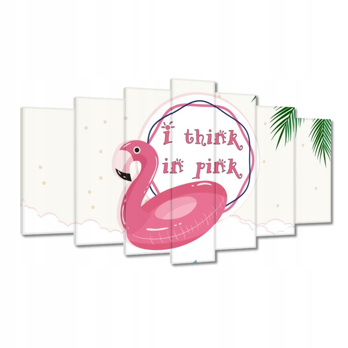 Obrazy 140x80 Růžový plameňák