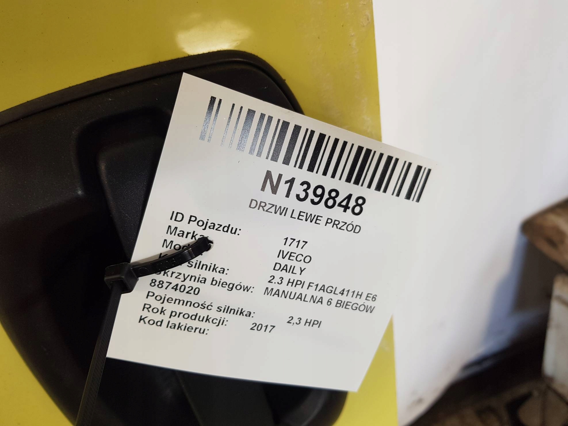 door left front IVECO DAILY 35S12