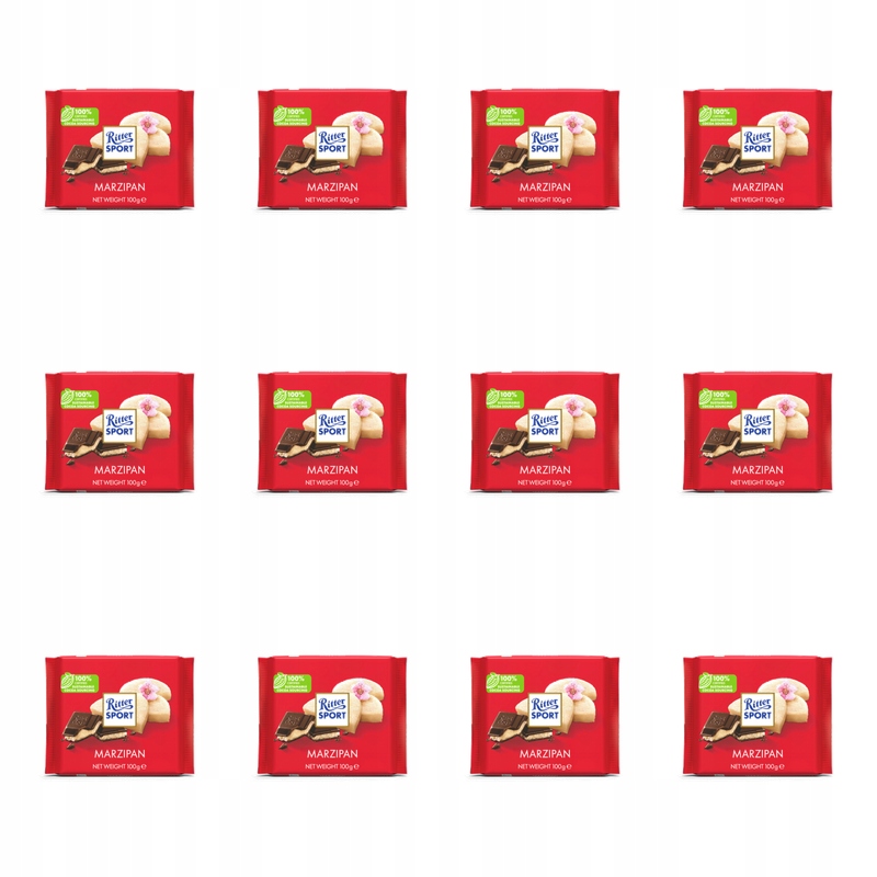Ritter Sport Čokoláda dezertní s marcipánovou náplní 100 g X12